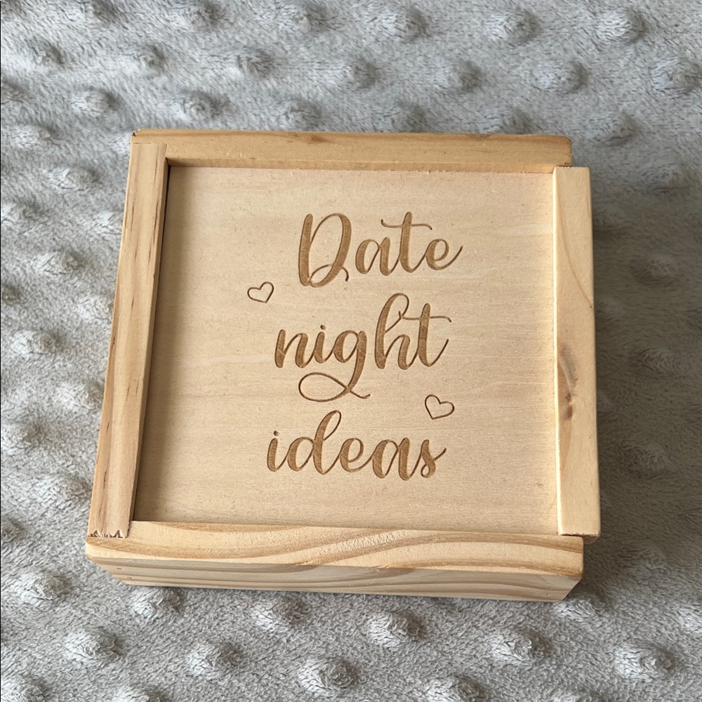 Wooden Date Night Ideas Box